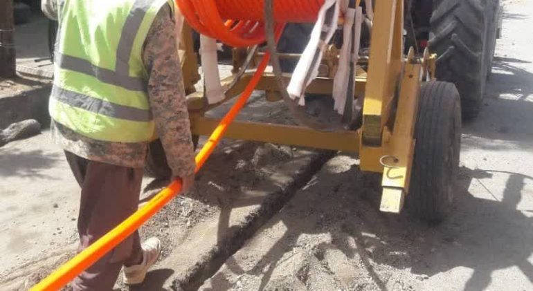 اجرای شبکه فیبر نوری خانگی FTTH شهر سبزوار